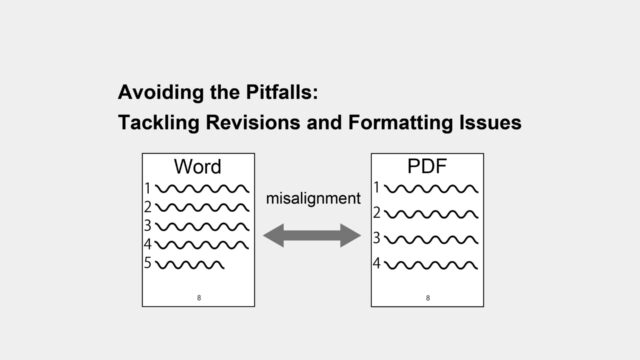 Avoiding the Pitfalls: Tackling Revisions and Formatting Issues